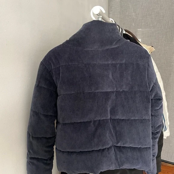 Blue Quilted Puffer Jacket - Picture 3 of 3